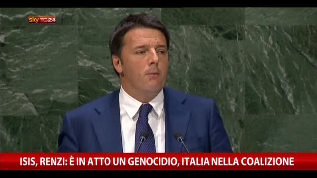 Isis, Renzi: in atto un genocidio, Italia nella coalizione