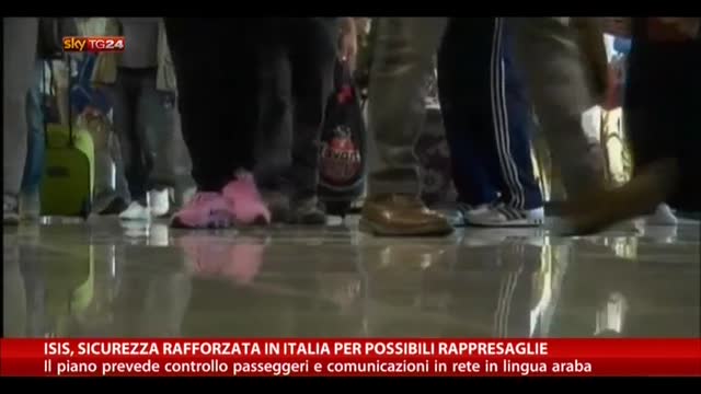 Isis, sicurezza rafforzata in Italia