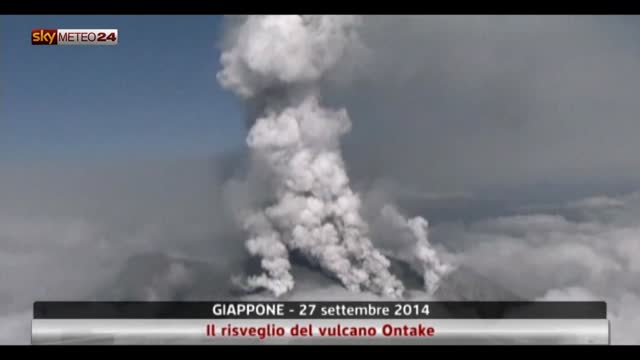 Giappone, il risveglio del vulcano Ontake
