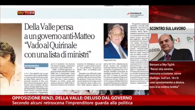 Opposizione Renzi, Della Valle: "Deluso dal Governo"