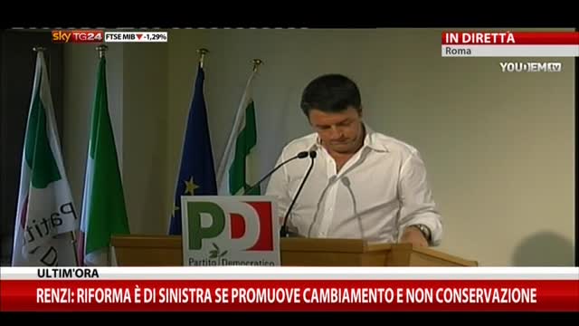 Renzi: sfido i sindacati a un confronto a Palazzo Chigi