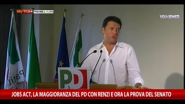 Jobs Act, maggioranza Pd con Renzi e ora la prova del Senato