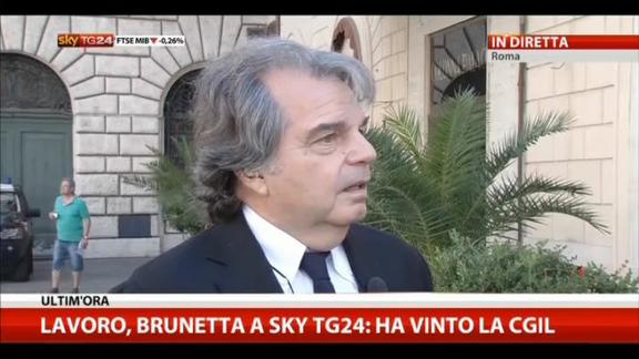Brunetta a Sky TG24: Renzi ha fatto marcia indietro
