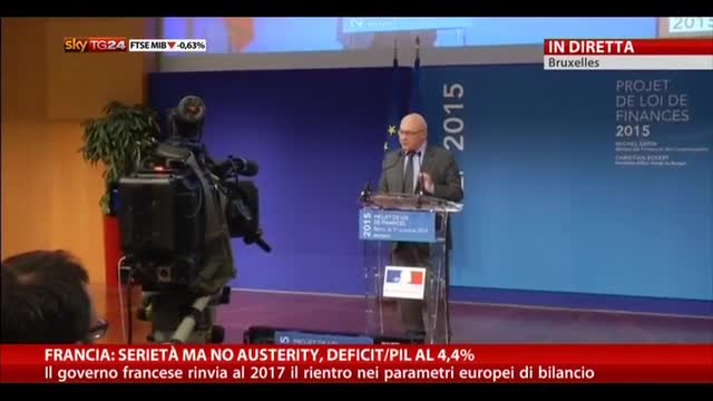 Francia: serietà ma no austerity, deficit/pil al 4,4%