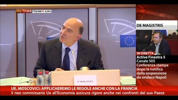 Ue, Moscovici: applicheremo le regole anche con la Francia