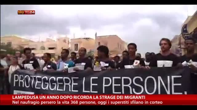 Lampedusa un anno dopo ricorda la strage dei migranti