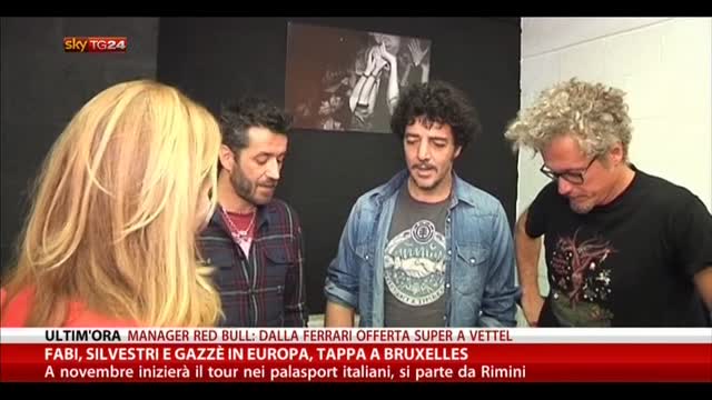Fabi, Silvestri e Gazzè in Europa, tappa a Bruxelles