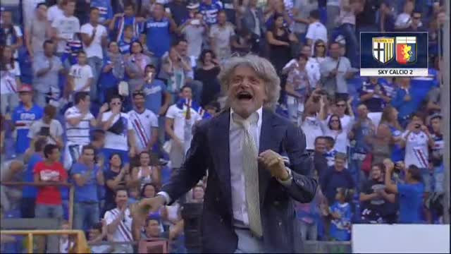 La Sampdoria batte l'Atalanta, show di Ferrero