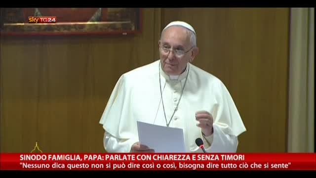 Sinodo Famiglia, Papa: parlate con chiarezza e senza timori