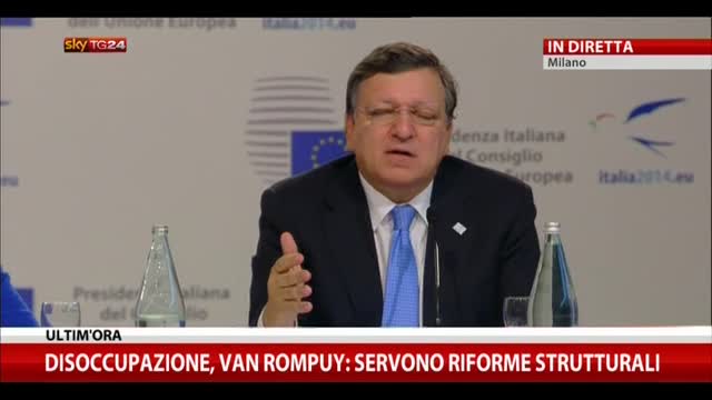 Disoccupazione, Barroso: Jobs Act va nella giusta direzione