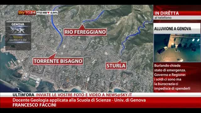 Alluvione Genova: parla Faccini, docente di geologia