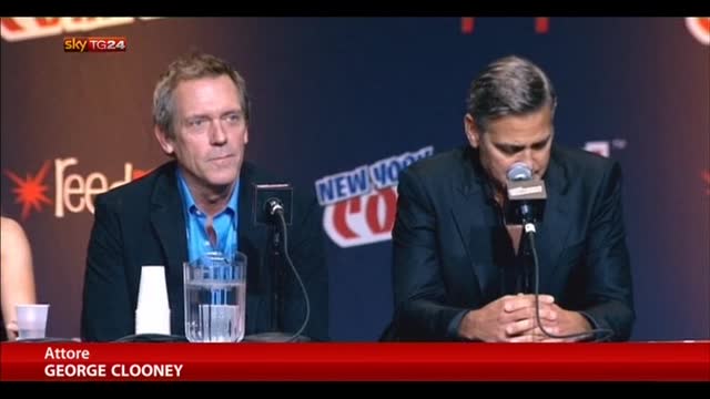 Cinema, George Clooney senza Amal al "Comic Con" di New York