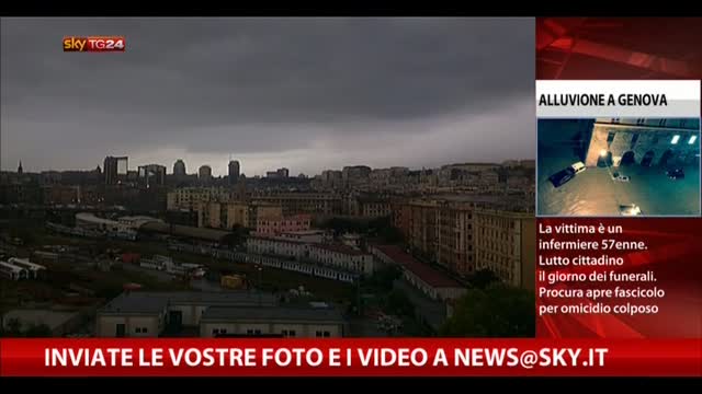 Alluvione Genova, le immagini riprese dagli spettatori