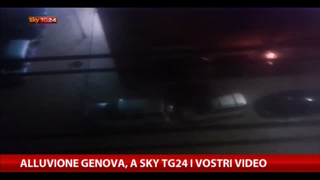 Alluvione Genova, a Sky Tg24 i vostri video