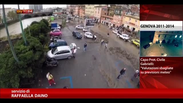 Genova, l'alluvione vista da un drone