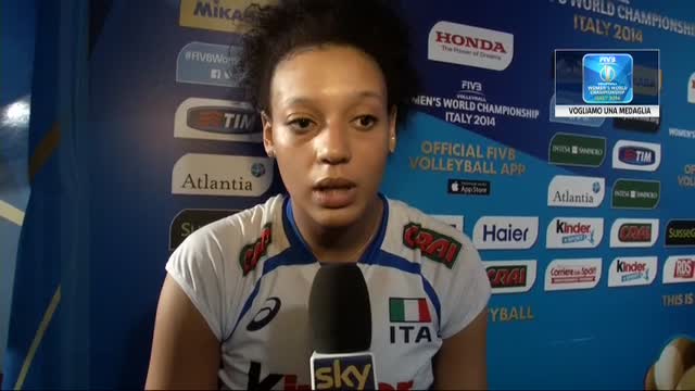 Mondiali Volley, Valentina Diouf: ci abbiamo provato