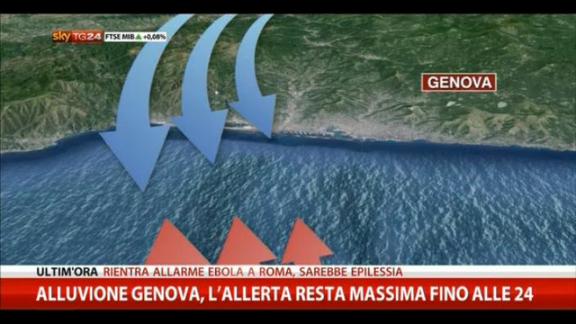 Alluvione Genova, la causa è convergenza di due masse d'aria