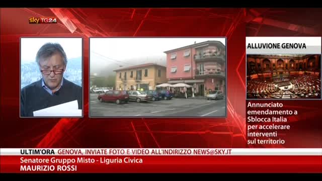 Alluvione Liguria, parla il sen. Gruppo Misto Maurizio Rossi