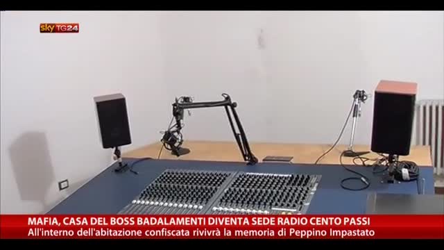 Mafia, casa boss Badalamenti diventa sede Radio Cento Passi