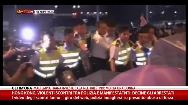Hong kong, violenti scontri tra polizia e manifestanti