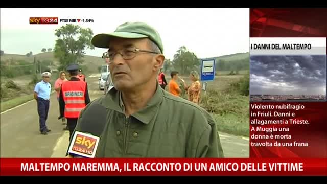 Maltempo Maremma, il racconto di un amico delle vittime