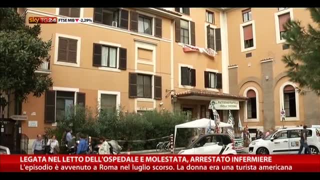 Legata a letto di ospedale e molestata, arrestato infermiere