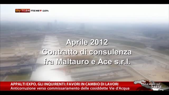 Appalti Expo, gli inquirenti: favori in cambio di lavori