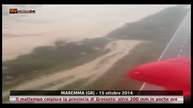 Il maltempo colpisce la provincia di Grosseto