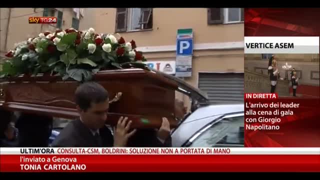Alluvione Genova, i funerali della vittima
