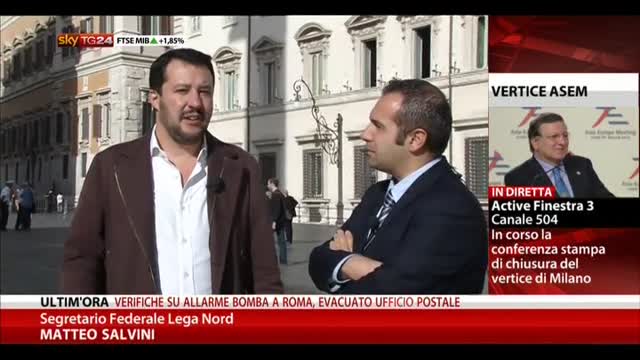 L. Stabilità, Salvini: manovra non taglia gli sprechi