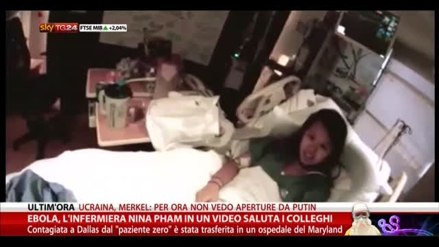 Ebola, l'infermiera Nina Pham in un video saluta i colleghi