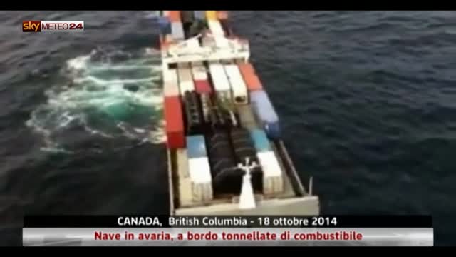 Canada, nave in avaria, a bordo tonnellate di combustibile