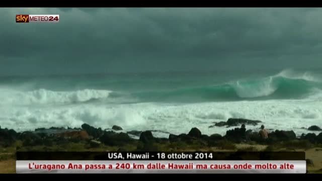 L’uragano Ana passa a 240 km dalle Hawaii