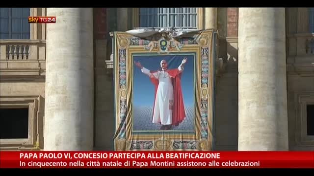 Papa Paolo VI, Concesio partecipa alla beatificazione