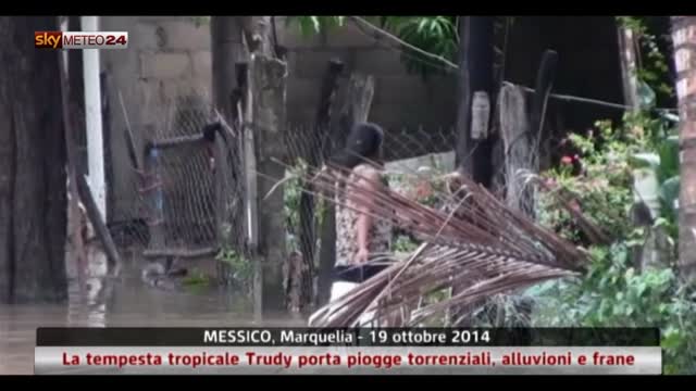 Messico, la tempesta tropicale Trudy provoca 6 vittime