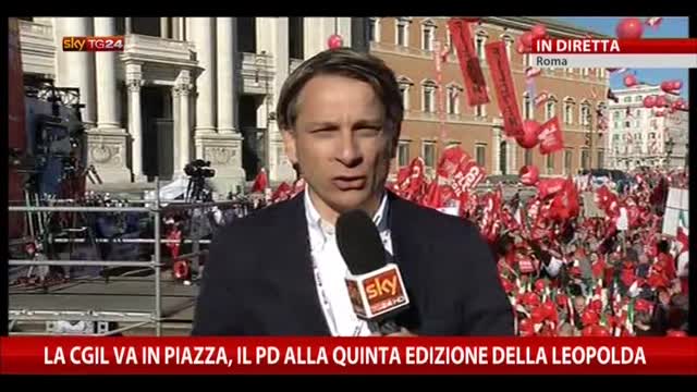 Manifestazione a Roma contro Jobs Act e legge di Stabilità