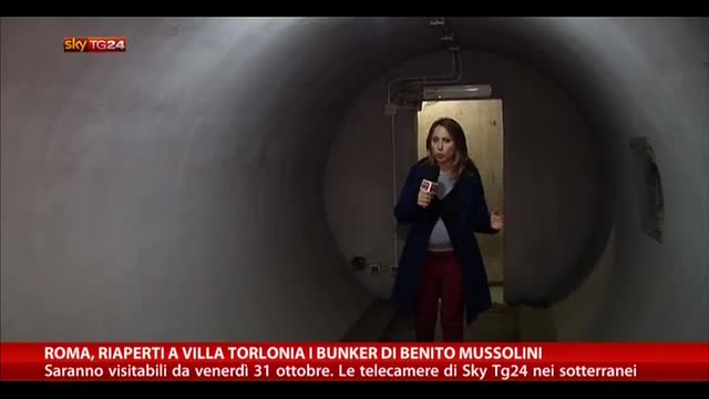 Roma, riaperti a Villa Torlonia i bunker di Benito Mussolini