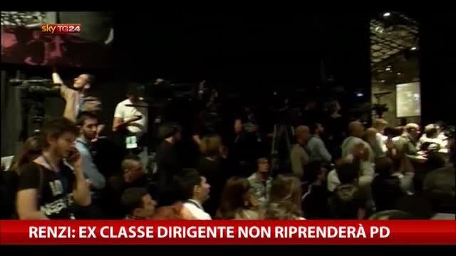 Renzi: ex classe dirigente non riprenderà PD