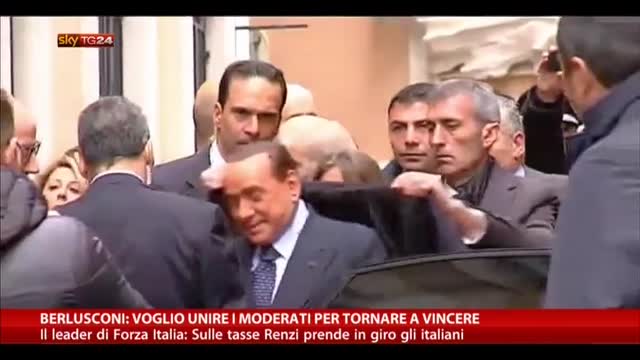 Berlusconi: voglio unire i moderati per tornare a vincere