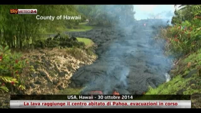 Usa, la lava raggiunge il centro abitato di Pahoa