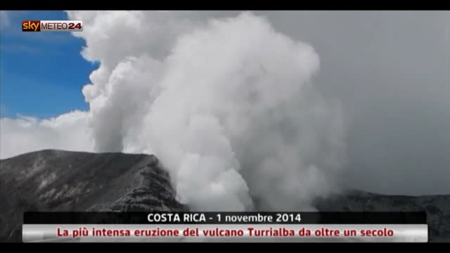 Costa Rica, la più intensa eruzione vulcano Turrialba