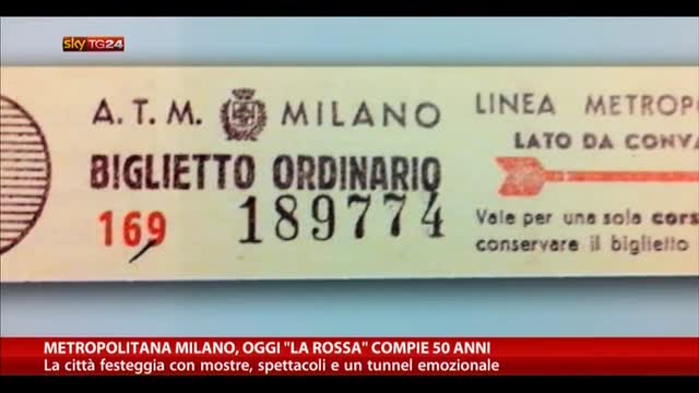 Metropolitana Milano, oggi "la rossa" compie 50 anni