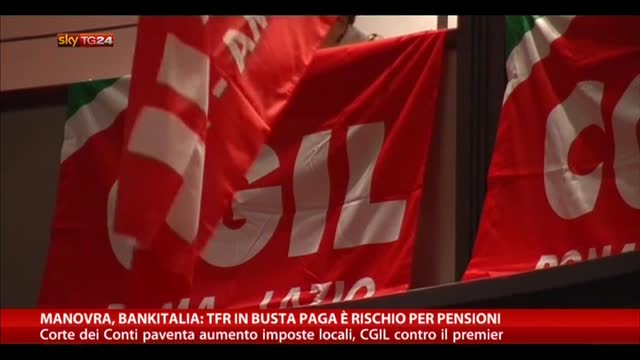 Manovra, Bankitalia: Tfr in busta paga rischio per pensioni