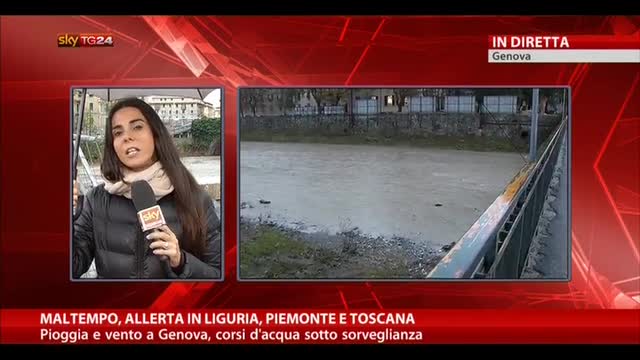 Genova, pioggia e vento: corsi d'acqua sotto sorveglianza