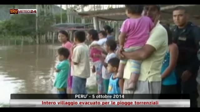 Perù, intero villaggio evacuato per le piogge torrenziali