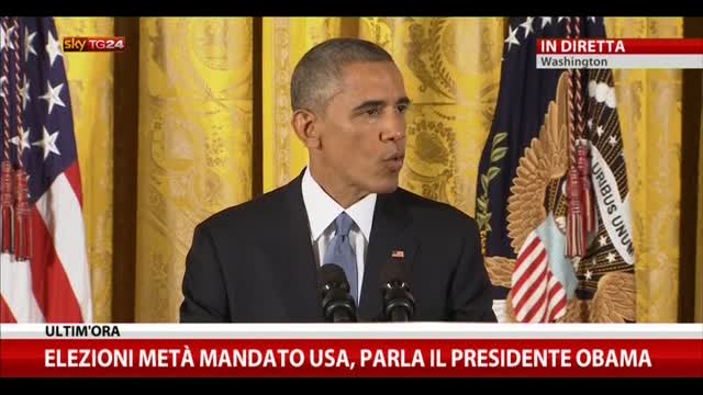 Obama: "Lavoreremo insieme con il nuovo Congresso"