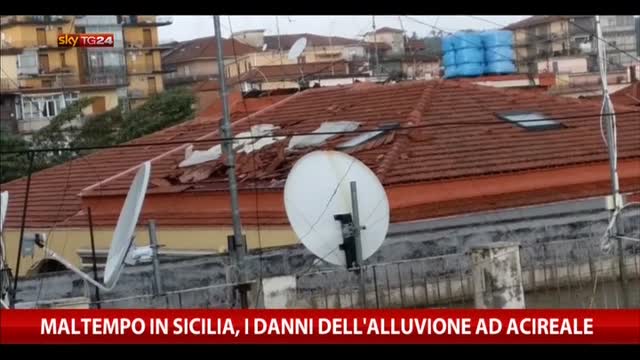 Maltempo Sicilia, i danni dell'alluvione ad Acireale