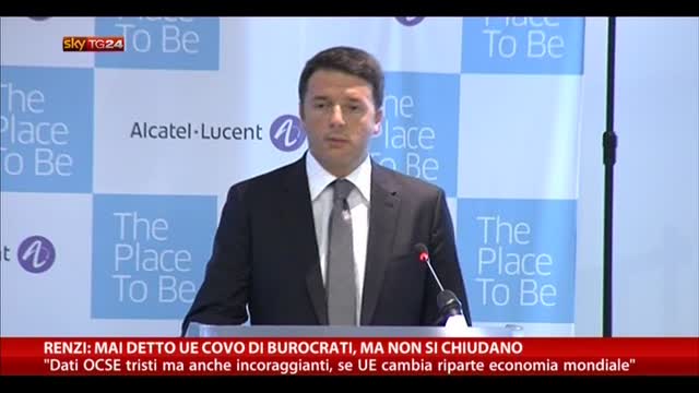 Renzi: mai detto UE covo di burocrati, ma non si chiudano