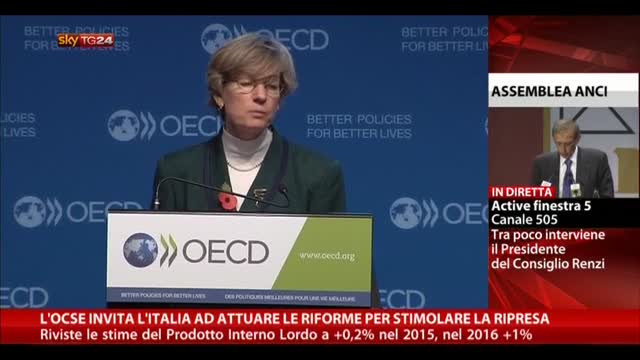 OCSE invita Italia ad attuare riforme per stimolare ripresa