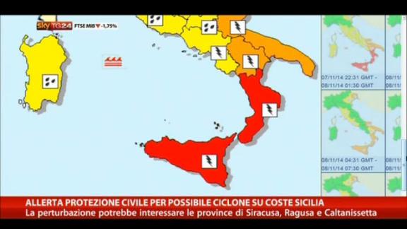 Allerta Protezione Civile per possibile ciclone su Sicilia